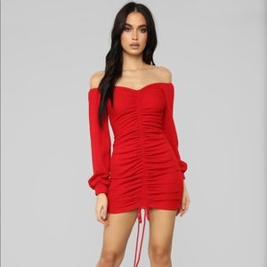 Fashion Nova ruched dress